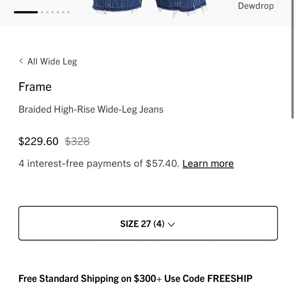 Frame Denim High Rise Blue Jeans - Picture 4 of 14